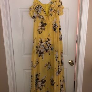 Yellow Fashion Nova Maxi Dress